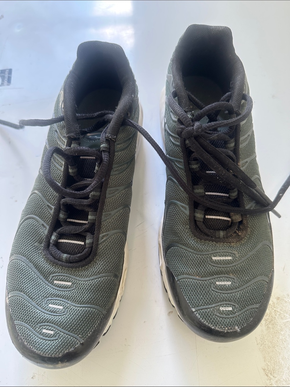Nike kids Athletic Sneakers - Olive Green and Black